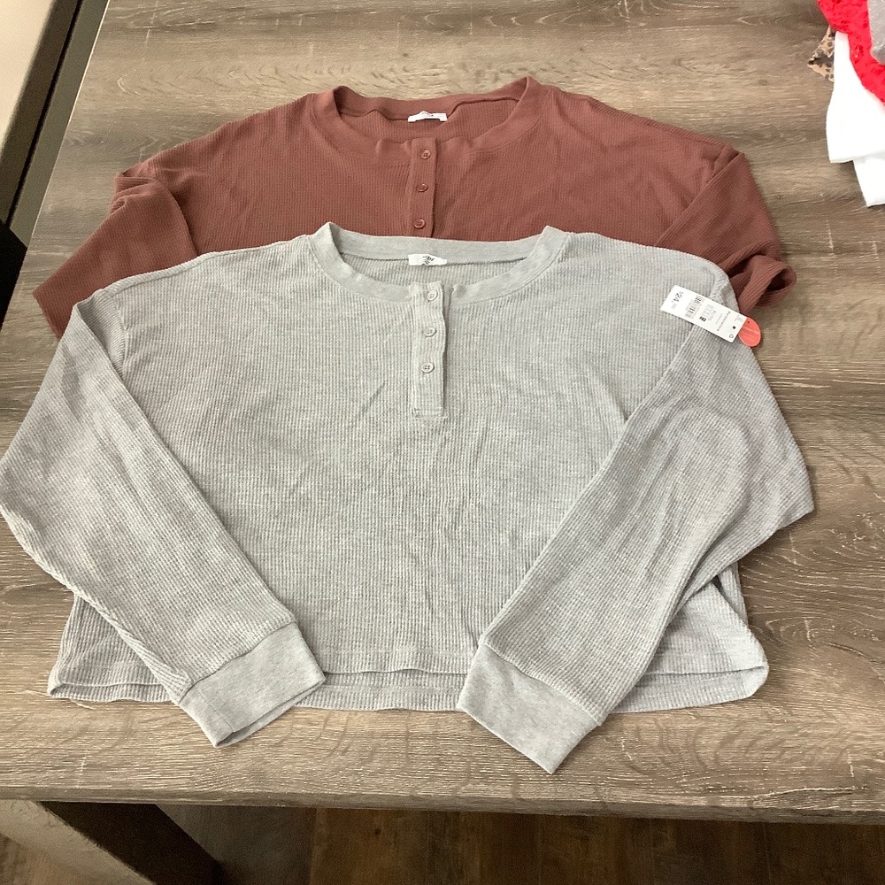 Lot of 2 NWT Women’s Long Sleeve Arlene Tops - Both Size XL